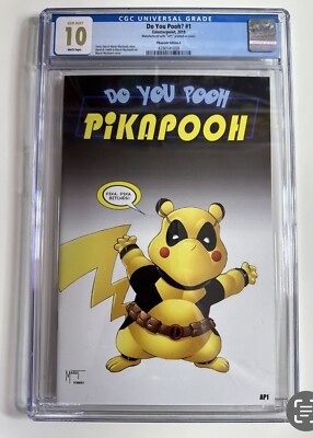 Do You Pooh Pokémon Pikachu Homage Pika Pika B*+#% AP1 Gem Mint 10 Super Grail