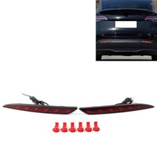 3 Functions Rear Fog Lamp Brake Light Turn Signal LED For Tesla Model Y 20-22