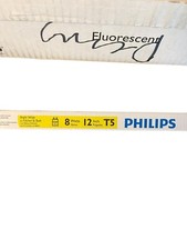 Philips 8 Watt 12 In. Bright White T5 Fluorescent Tube Light Bulbs Lot Of 11