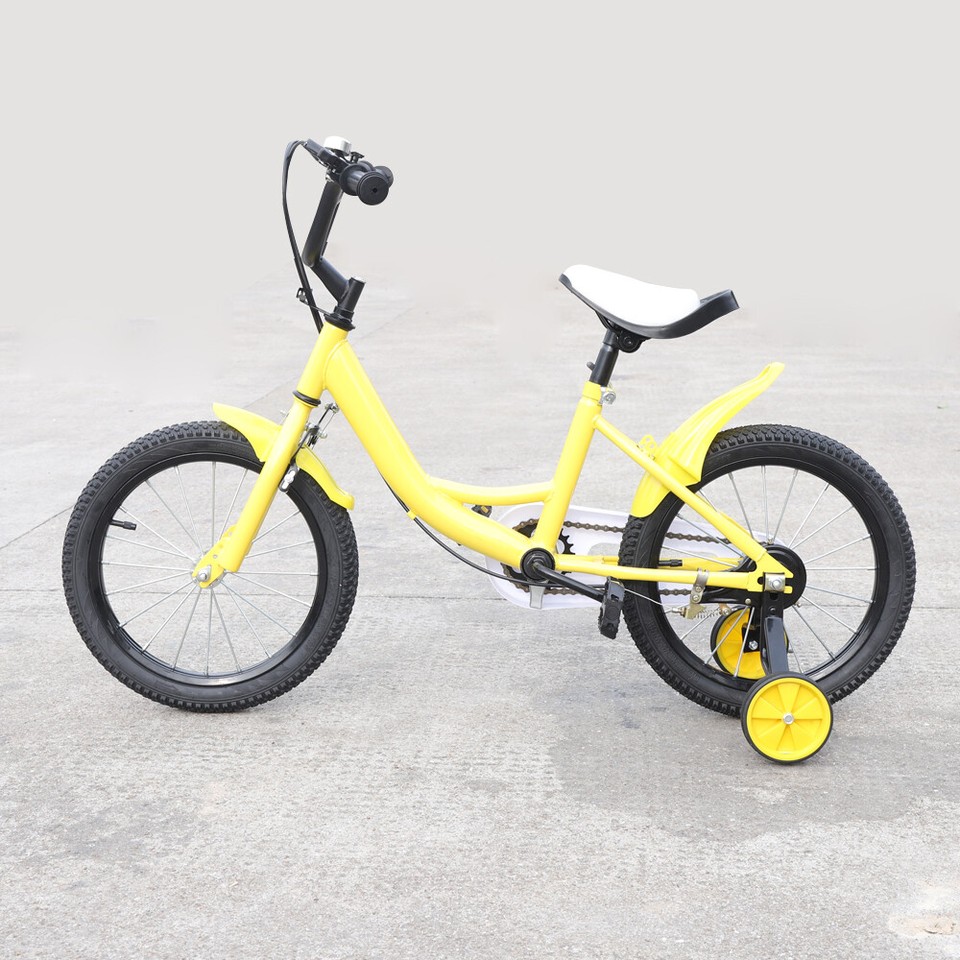 Donened 16 Zoll Kinderfahrrad Mit Stützrädern - Für Kinder 5-8 Jahre (105-135cm)