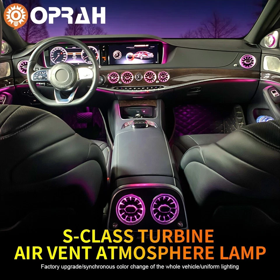 Altavoz de ventilación de aire luz ambiente interior para Mercedes Clase S S550 S500 S63 W222 Foto 2 de 4