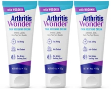 (3 Pack) Arthritis Wonder Cream for Joint Pain Relief with Wogonin,  EXP 05/2025
