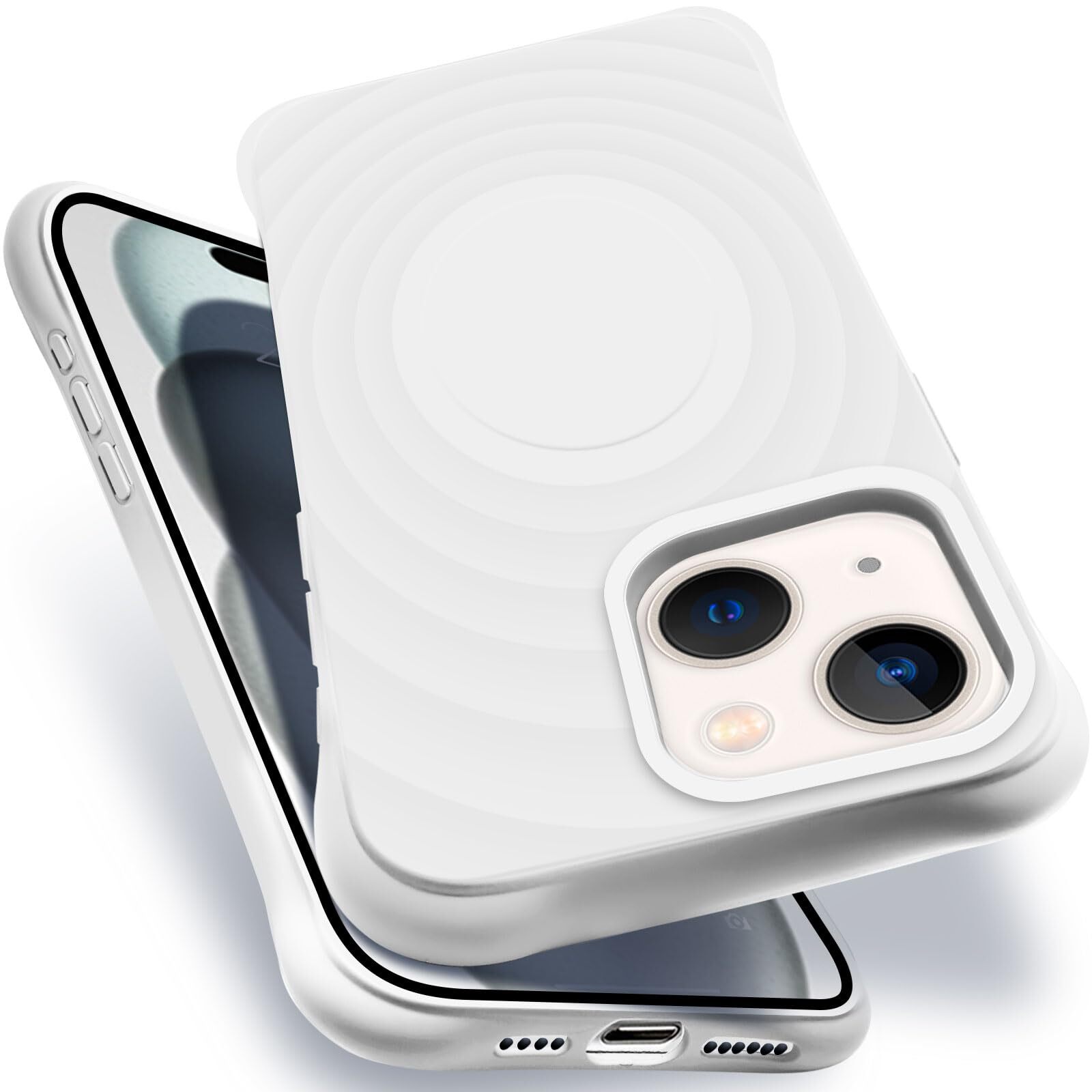 for iphone14Plus for iphone15Plus MagSafe Compatible Case Shockproof US Mil 255