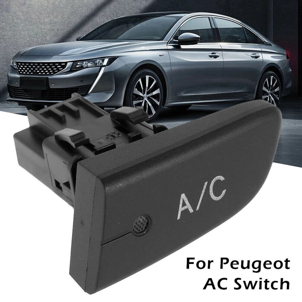 For Peugeot 107 Citroen C1 Toyota Aygo Air Conditioning AC Switch Button 6554KX - Image 2 of 4