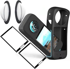 Sticky Lens Guard Set Silicone Case Screen Protector for Insta360 X3 X 3 Accesso