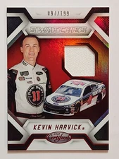 2018 Panini Certified NASCAR Racing Swatches #CS-KH Kevin Harvick Red #097/199