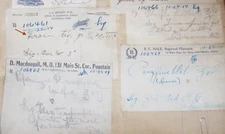 1914 MEDICAL MANUSCRIPT PRESCRIPTIONS HEROIN OPIATES HAVERHILL MASSACHUSETS MA
