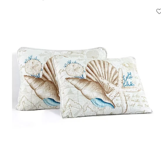 Caribbean Joe Coastal Print 3 piezas. Juego de edredón King Size Blue Turtle Foto 4 de 4