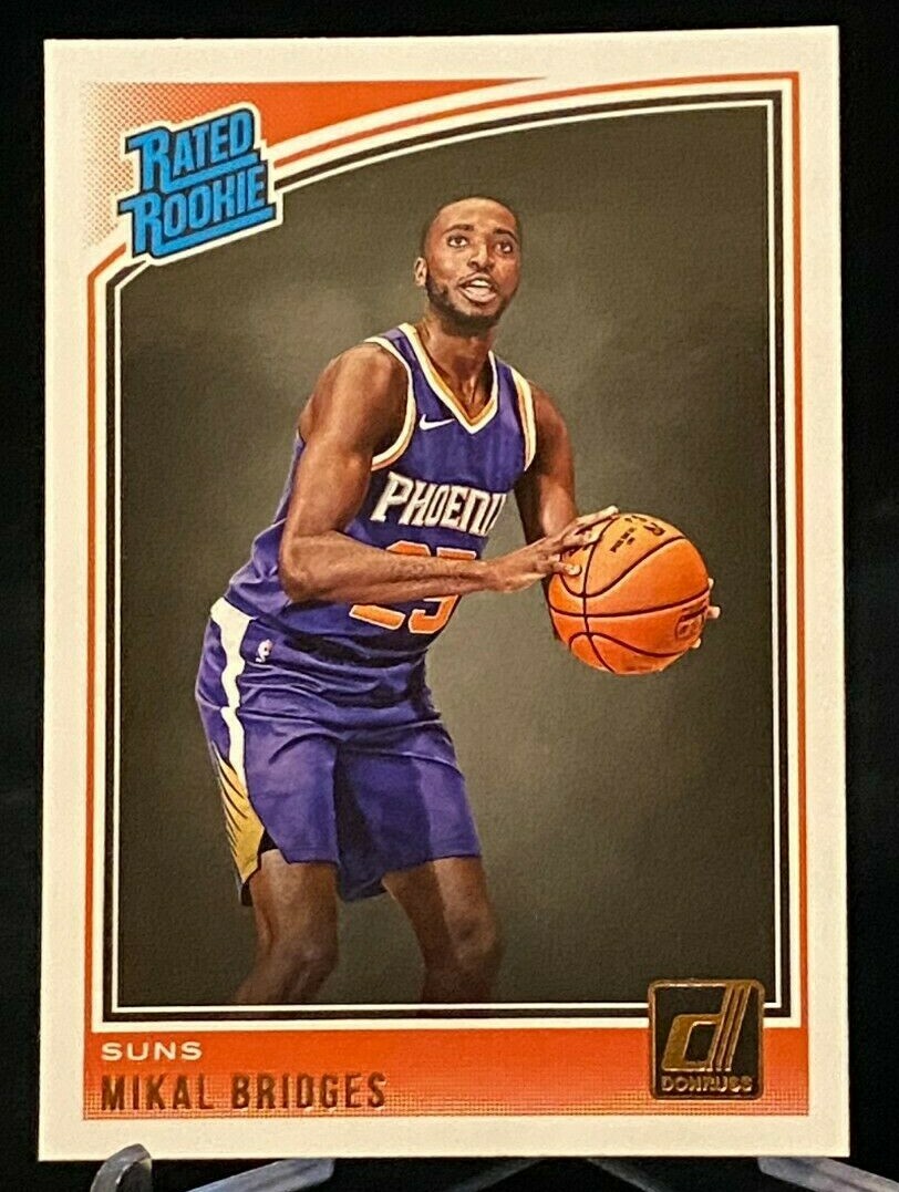 2018-19 Donruss Rated Rookie Card #200 Mikal Bridges Phoenix Suns