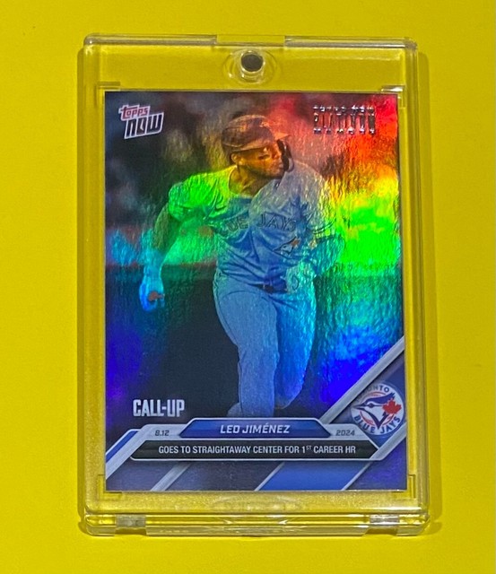 2024 Topps Now Leo Jimenez Call-Up PLATINUM RAINBOW FOIL PR: 1 SSP Blue Jays 547