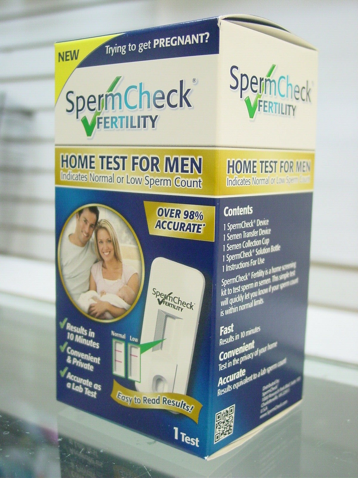 SpermCheck Fertility Home Test for Men Sperm Grelly UK