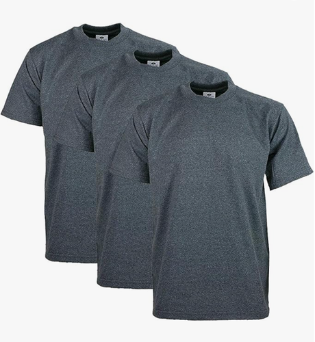 3 Pack Pro Club Men's Heavyweight Cotton Short Sleeve Crew Neck T-Shirt - Picture 5 of 8