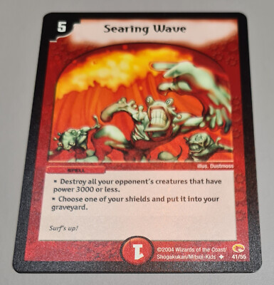 Searing Wave # 41/55 Uncommon Duel Masters DM03 2004 Englisch Mint Vintage