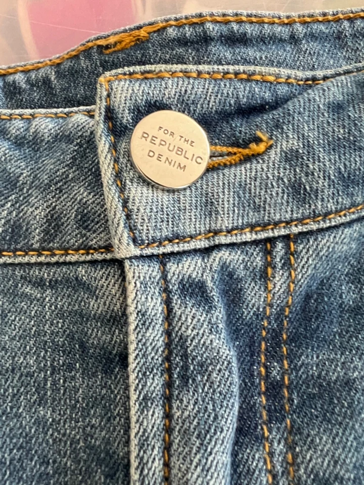 For the Republic Denim 5 Pocket Skirt with Fringe Sz 12 Western, Coastal Cowgirl - Image 4 of 4