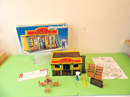 Playmobil 3461 Saloon Western Gebäude sehr viel Zubehör Figure 80er Vintage