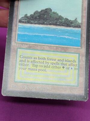 Tropical Island Beta Limited Dual Land Magic MTG Reserved