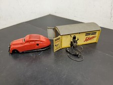 Vtg Schuco Kommando Anno 2000 Wind up car and Schuco Garage No.1500 Very Rare  