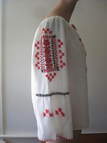 HUNGARIAN HAND Embroidered BLOUSE vintage - Picture 2 of 10