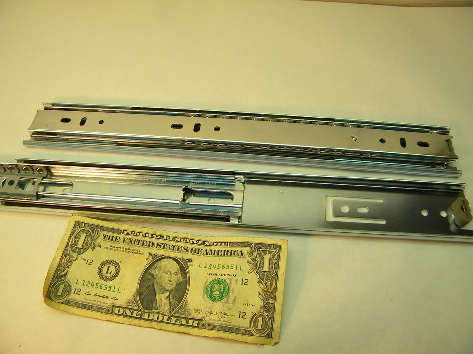 Fulterer 9708 Ball Bearing 14 in. Drawer Slides, full extension 8 Pairs - Image 2 of 4