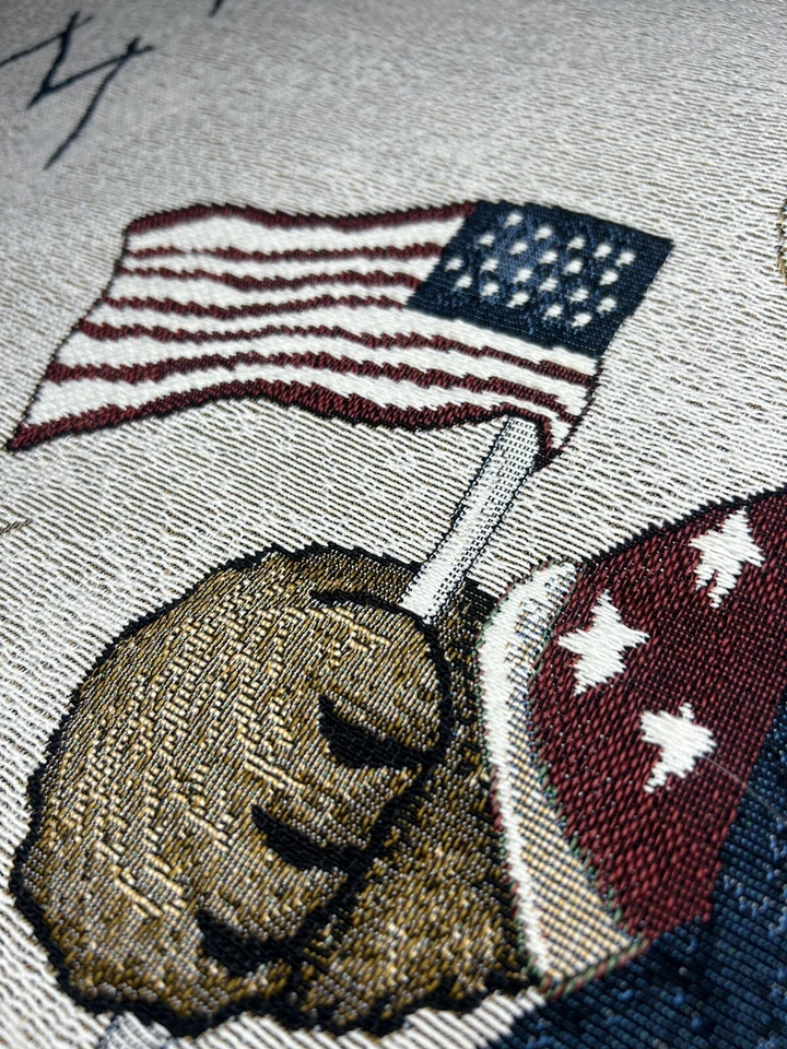 Boyds Bears America Hogar de la Niña Patriótica Libre Oso Tapiz Colgante de Pared Foto 3 de 4