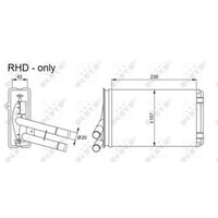 NRF 54302 WäRmetauscher Heizung HeizungsküHler Innenraumheizung Fahrzeugheizung