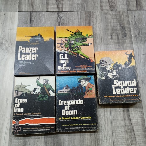 AVALON HILL Squad Leader, G.I. Anvil Victory, Cross Iron, Crescendo Doom, Panzer