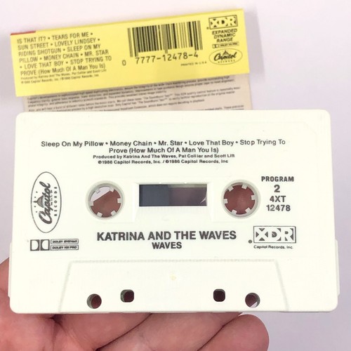 KATRINA AND THE WAVES "WAVES" Cassette Tape 1986 Rock Pop Rare - Picture 3 of 5