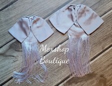 Economic Charro Mexican Bow Tie Handmade for Mexican Tailors, Color Silver