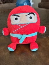 Animal Adventure RED NINJA Bean Tush Blue Belt 6" Plush RARE HTF RETIRED EUC