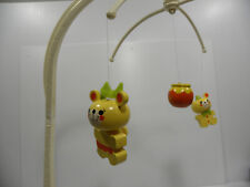 50 Yrs Old Judi Originals Hand Painted Wood Crib Mobile Nursery Honey Bear