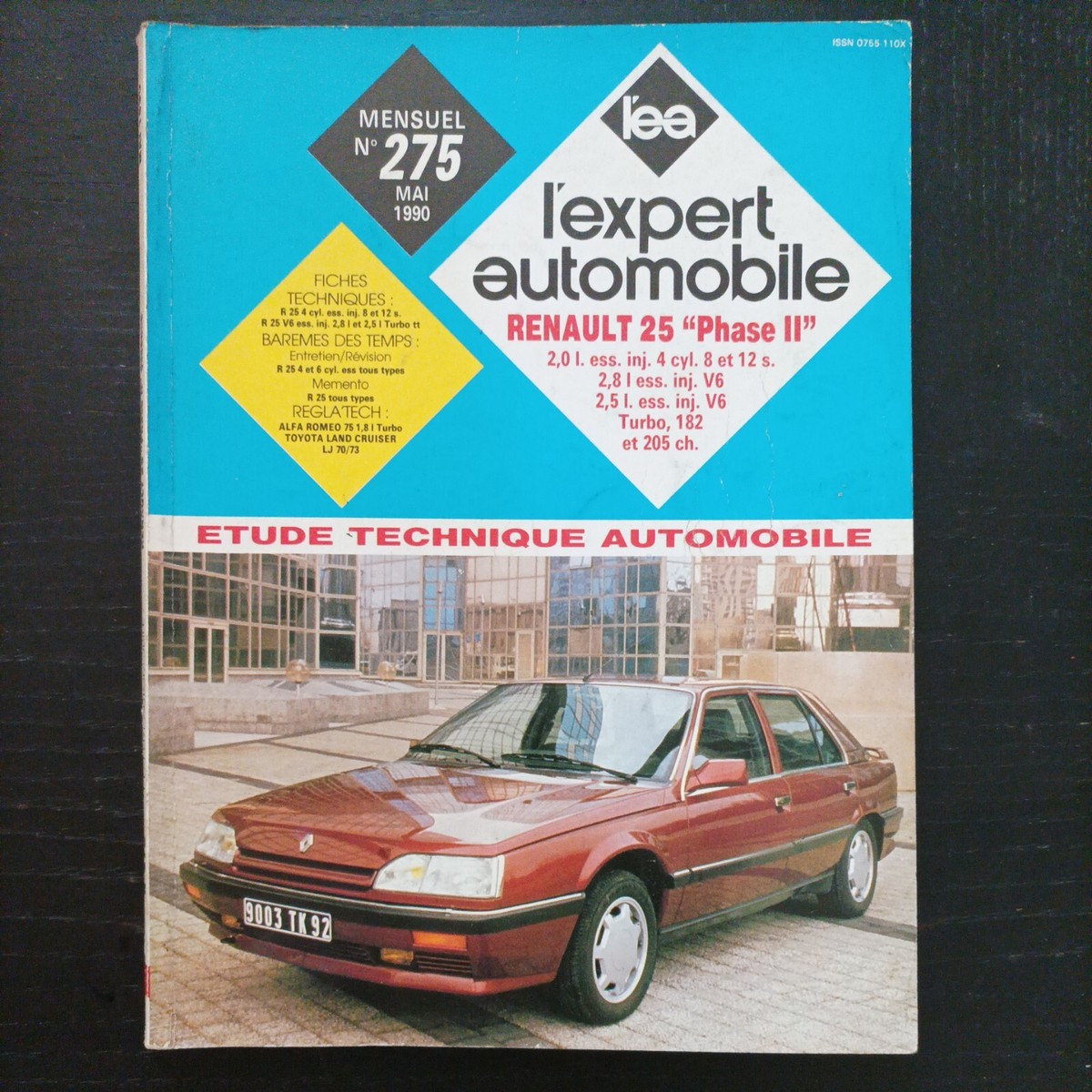 Revue technique automobile pour Renault 25 V6 injection turbo