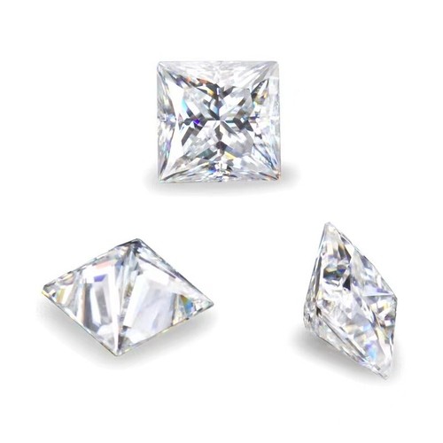 Brilliant Cut Moissanite 3.5mm Square 1Carat Faceted Lab Created Gemstone - Picture 17 of 24