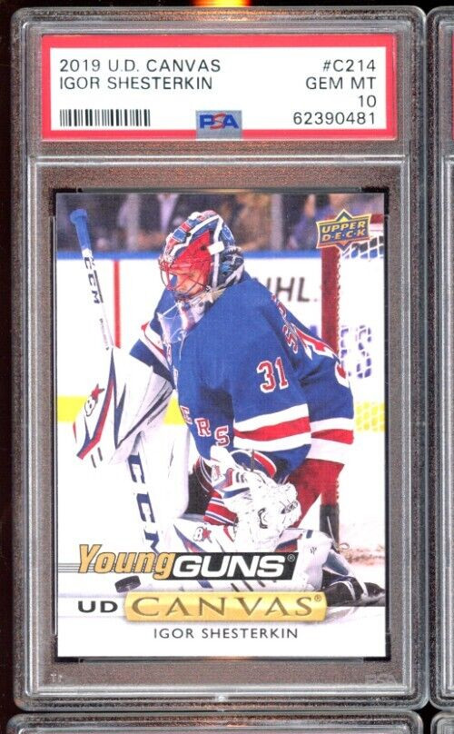 2019 UPPER DECK CANVAS IGOR SHESTERKIN YOUNG GUNS RC #C214 PSA 10 GEM MINT QTY