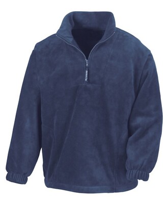 Result Plain 1/4 Zip Neck Polar Fleece Warm Heavyweight Pullover Jumper Unisex