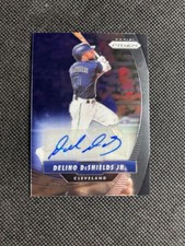 2020 Panini Prizm Game Ball Graphs Delino DeShields Jr #GBG-DD Auto Cleveland