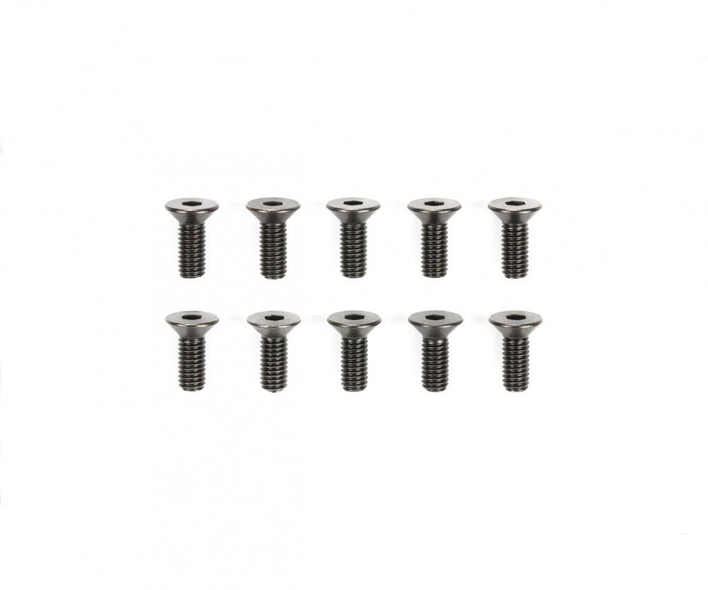 Tamiya 300051627 - 3x8mm 6-Sided Countersunk Screw Steel (10) - New