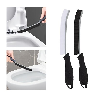 Toilet Brush, 2 Pcs Bathroom Cleaning Brush, Gap Scrub Brush with Hanging Hol...