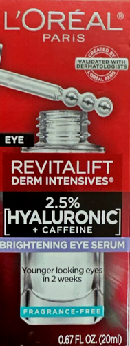 L'Oreal Paris Revitalift Derm Intensives Hyaluronic Acid + Caffeine Eye Serum