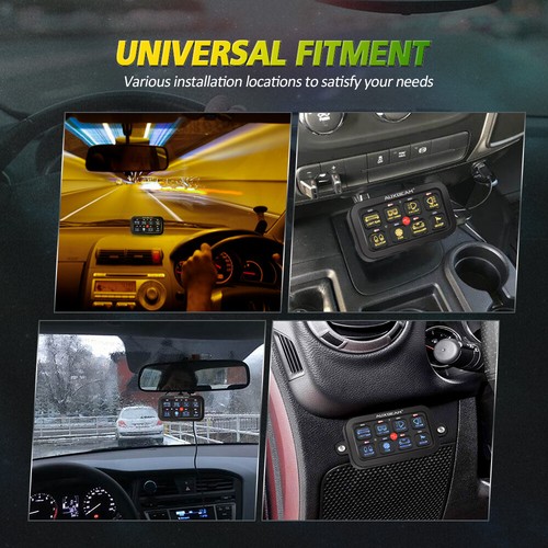 Panel de interruptor de luz LED AUXBEAM RGB 8 velocidades sistema de control de relé de luz para Toyota Tacoma - Imagen 8 de 12