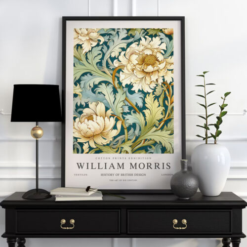 High quality poster of a William Morris Flower Print, William Morris Flower (3) - Picture 1 of 8