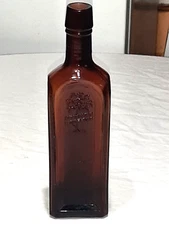 Vintage Embossed BROWN Bottle Munyon's Paw-Paw Amber Tree Medicine Bottle 10"