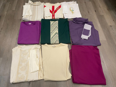 9 USED VESTMENTS (Lot #5)