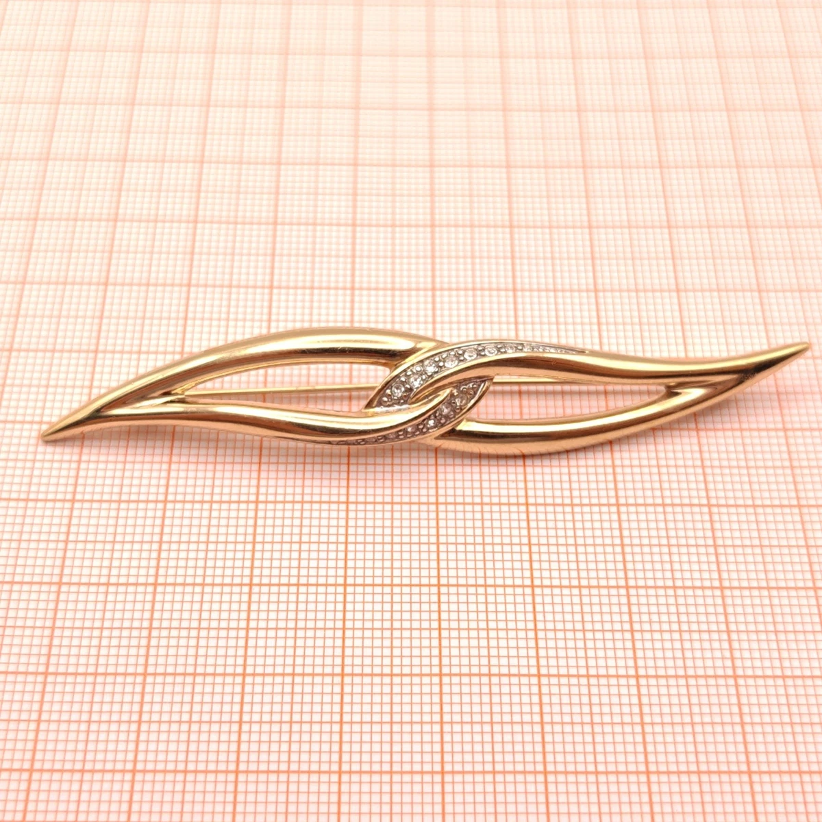 ⭐ Pierre Lang Brosche Anstecknadel Stecker Pin Anhänger Perle Stein Gold 050 ⭐