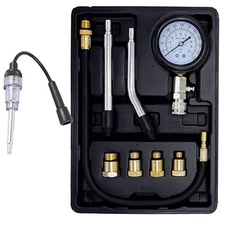 Compression Tester Kit with Spark Plug Tester Engine Compression Tester black