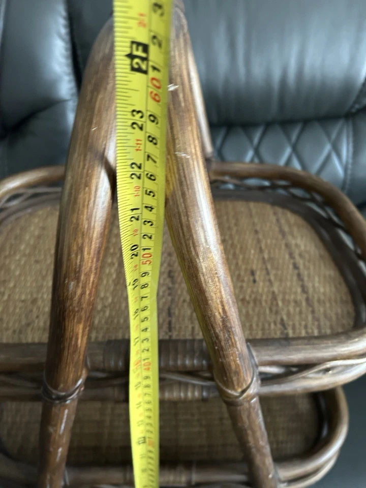 Bandeja para servir o carro de bar MCM de bambú y ratán Foto 4 de 4