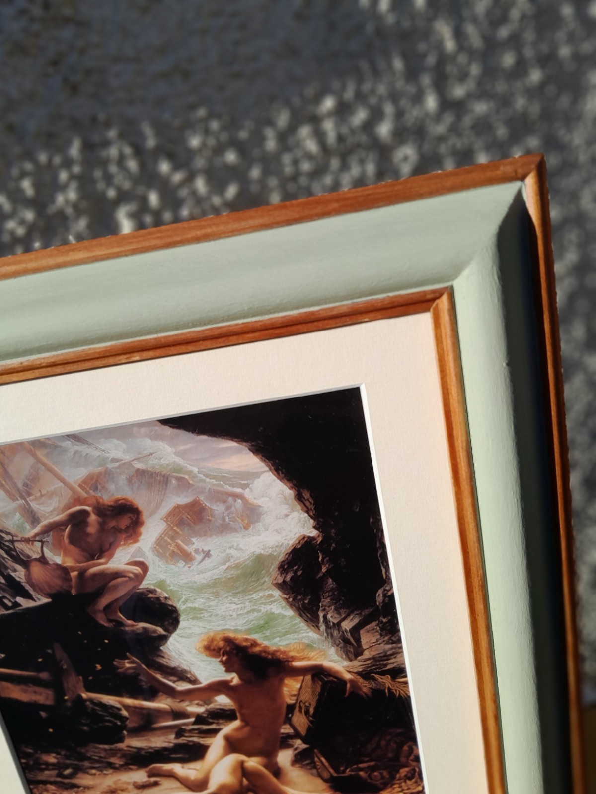The Cave of the Storm Nymphs Copy Print by Sir Edward Poynter in Upcycled Frame