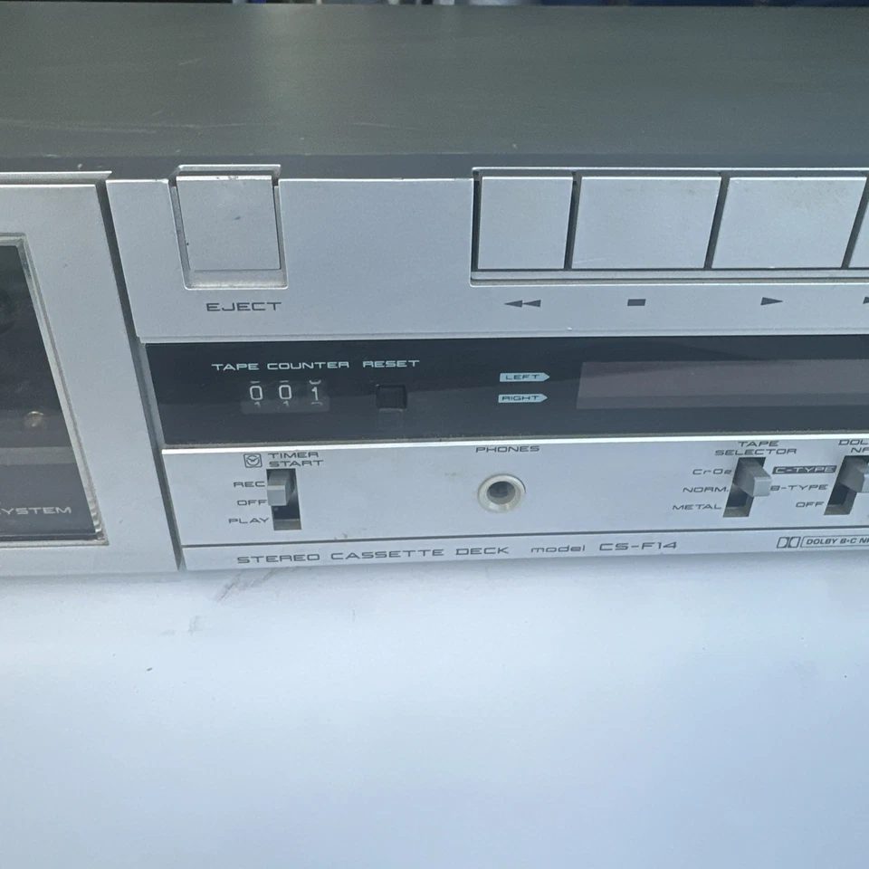 AKAI CS-F14 DECK DE CASSETE ESTÉREO FEITO NO JAPÃO, TECNOLOGIA MICRO TOUCH TESTADA - Imagem 4 de 4