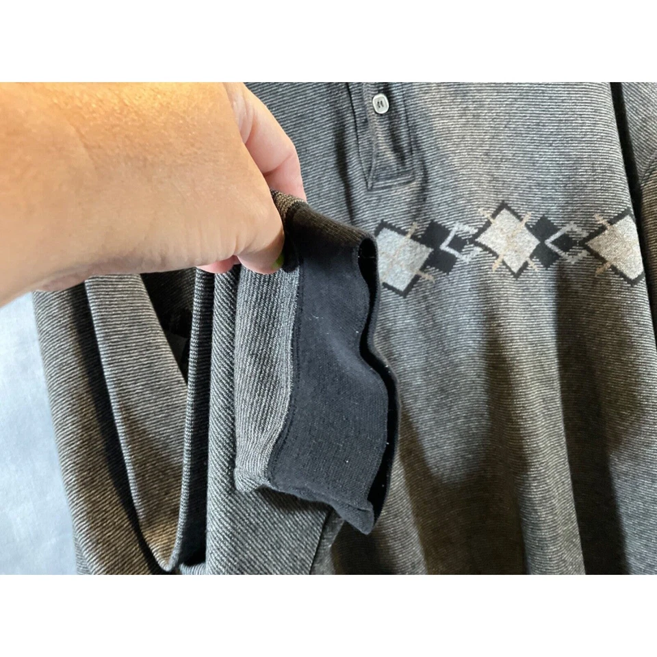 Marc Edwards Adult Men's XL Pullover Shirt Long Sleeve, Collared, Cotton Blend - Image 3 of 4