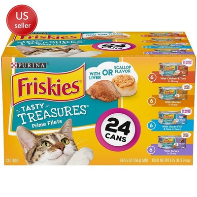 #ad Purina Treasures Prime Fillets Ocean Fish Chickenamp;Turkey Wet Cat Food 5.5oz $16.60