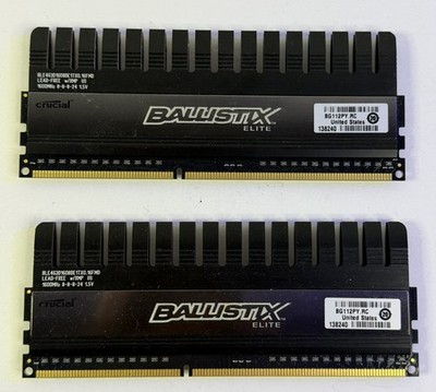 Crucial Ballistix Elite 8 GB (2x4GB) RAM DDR3 1600MHz ble4G3d1608de1tx0.16FMD